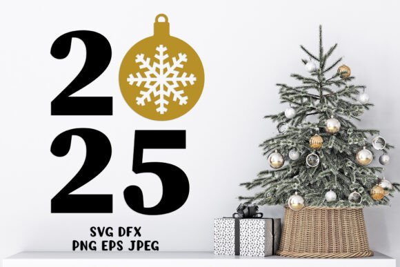 2025 Numbers with Christmas Ball SVG Review