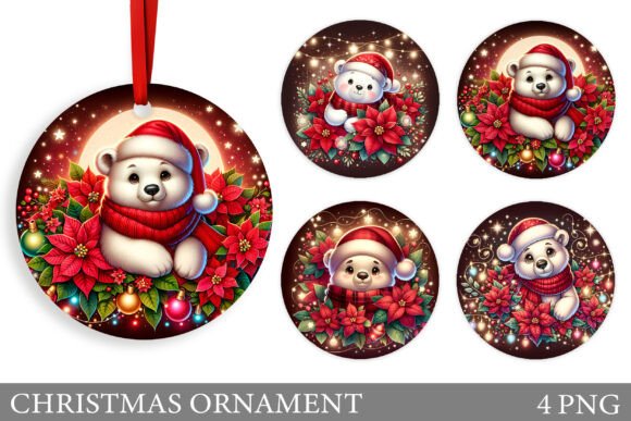 Christmas Bear Christmas Ornament Design: A Brand Designer's Review of Illustrations