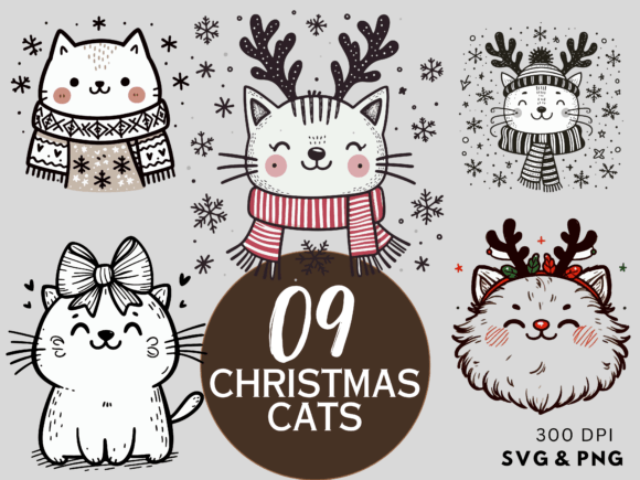 Christmas Cats SVG PNG: A Review for Illustrations Sellers