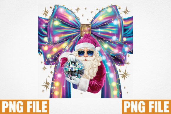 Christmas Coquette Bow PNG Design for Illustrations