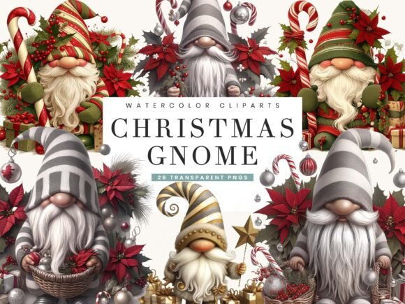 Christmas Gnome Clipart Bundle: A Designer's Review of Festive Illustrations