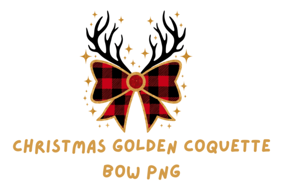 Christmas Golden Coquette Bow Png Review for Illustrations