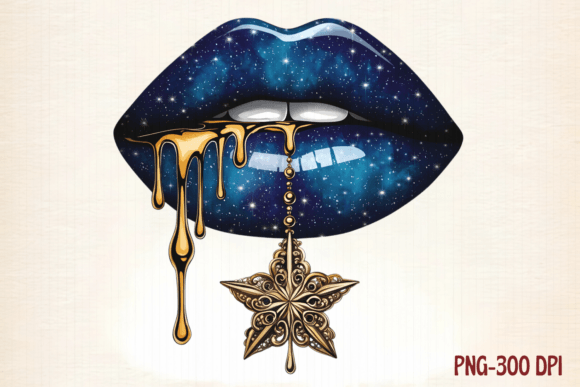 Christmas Lips Sublimation Clipart, Png for Illustrations
