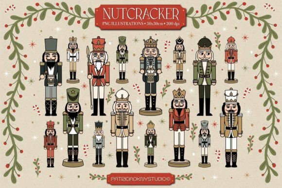 Christmas Nutcracker Illustrations for Modern Publishing