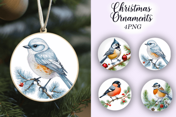 Christmas Ornament Round Sublimation: A Designer's Review of Illustrations