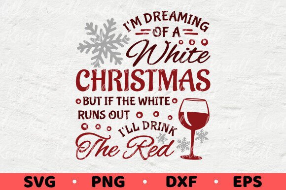 Christmas Wine Drinking, Holiday Drink Illustrations Review