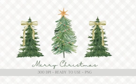 Coquette Preppy Bow Christmas Trees PNG Review