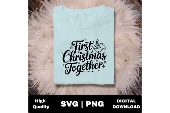 First Christmas Couple Love Holiday SVG & Illustrations Review